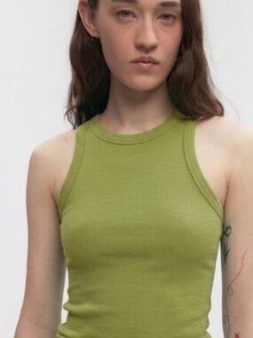 KOTN Olive Green Ribbed Tank Top Sz. XXL